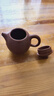 京东京造 宜兴紫砂壶手工茶壶【原矿紫泥】煮泡茶具文人龙蛋壶100ml礼盒装 实拍图