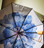 蕉下（beneunder）防紫外线遮阳伞三折双层黑胶晴雨伞防晒伞BM011蓝铃 实拍图