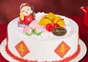 元祖（GANSO）8号蟠桃祝寿鲜奶蛋糕800g 生日蛋糕同城配送 动物奶油网红卡通 实拍图