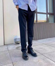 花花公子（PLAYBOY）裤子男款夏季2026新款高端直筒冰丝男士休闲裤潮流薄款商务长裤男 X-6666HH621H黑色 32 实拍图