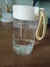 富光清然玻璃杯 高硼硅玻璃水杯子 女生便携牛奶咖啡刻度茶杯330ml 实拍图