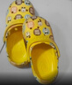 巴布豆（BOBDOG）儿童拖鞋男女童宝宝凉鞋室内外软底洞洞鞋 黄色 150码 实拍图