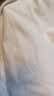 纯色棉感短袖T恤男情侣T恤男女文化衫净面作画光板衣服上衣 白色 L 实拍图