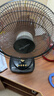Hulker 大扇面桌面小风扇USB可充电台式办公室学生宿舍床头大风力便携电风扇 升级七叶羽静音风扇 【8寸超大扇面】3600电量/带定时 实拍图