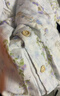 婧麒（JOYNCLEON）月子服夏薄款竹棉孕妇睡衣产后哺乳待产胸垫家居服 蓝M Jyz157092 实拍图