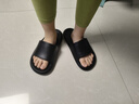 朴西香蕉船凉拖鞋女士浴室不易滑居家室内四季情侣拖鞋男 黑色 37-38 实拍图
