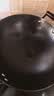 华邦（HUABANG） 华邦省油锅尖底铸铁锅圆底生铁炒锅家用炒菜不粘无涂层燃气灶用 尖底(二代) 32cm 不锈钢玻璃立盖 实拍图