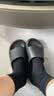 朴西香蕉船凉拖鞋女士浴室不易滑居家室内四季情侣拖鞋男 黑色 37-38 实拍图