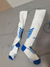 李宁（LI-NING）足球袜儿童长筒袜过膝防滑训练护腿板袜套高筒长袜子男 白蓝-XL 实拍图