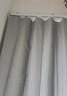 京东京造黑胶浅灰窗帘 99%全遮光窗帘布飘窗卧室遮阳帘挂钩式 宽1.5*高2米 实拍图