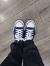 森馬（senma）时尚简约青春系带低帮学生舒适休闲帆布鞋男 2122207 蓝色 42码 实拍图