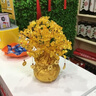 美卡瑞黄水晶发财树酒柜装饰品小摆件客厅电视柜招财摇钱树乔迁开业礼品 大号黄水晶发财树+送钱坠+底座+五帝钱 实拍图