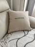 海澜之家（HLA）棉麻抱枕靠枕轻奢超柔简约靠背垫客厅靠枕套含芯纯色靠包沙发靠垫 简约 卡其 枕套+枕芯【45*45cm】 实拍图