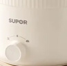 苏泊尔（SUPOR）不锈钢电煮锅 0涂层小电蒸锅 多功能家用宿舍泡面小火锅 带蒸屉小炖锅 蒸煮一体电热锅 H17YK589A 实拍图