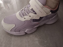 鸿星尔克（ERKE）童鞋男女童运动鞋儿童缓震轻便跑鞋淡紫粉/微晶白/神秘紫37 实拍图