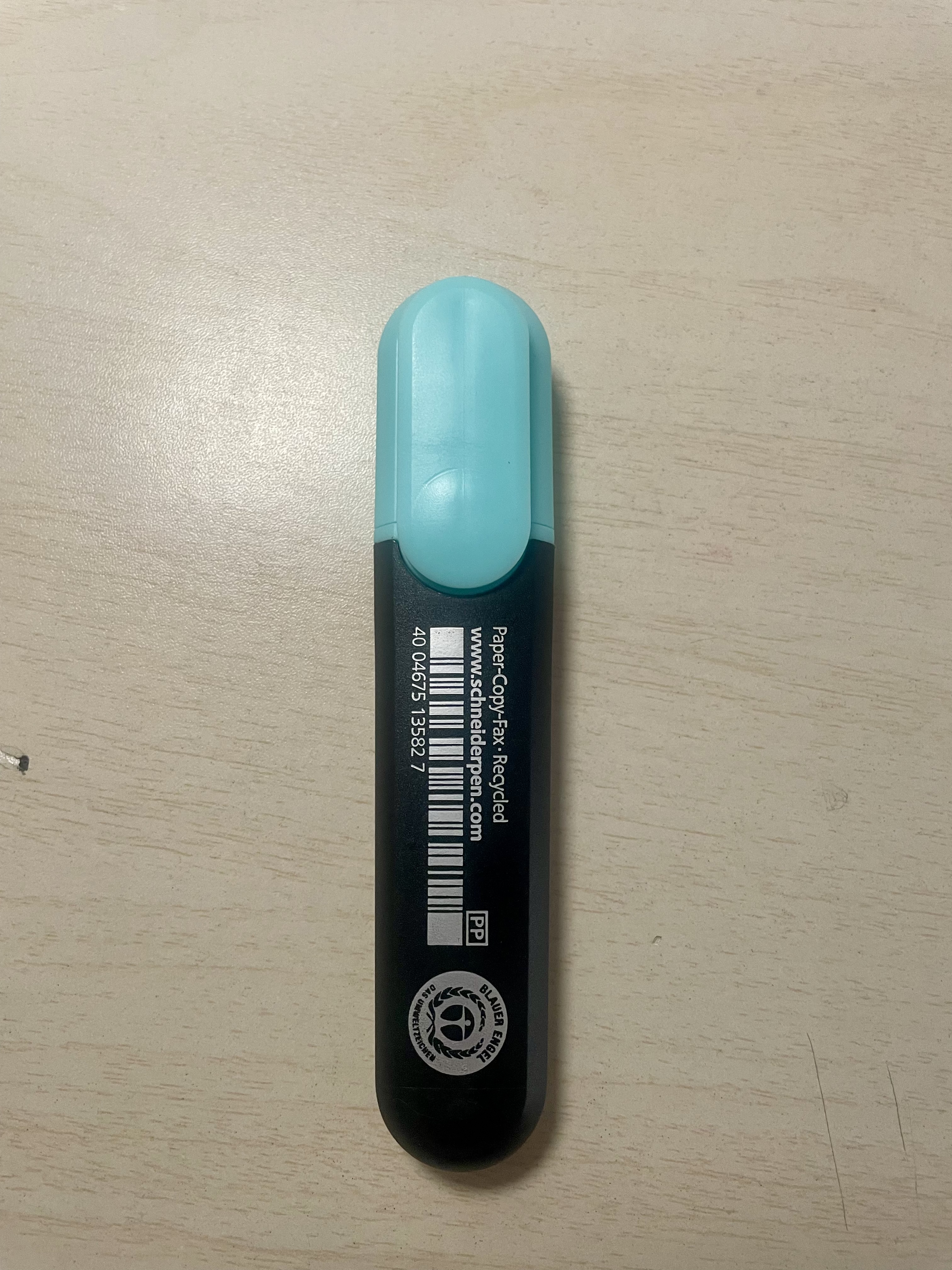 施耐德（Schneider）大容量荧光笔彩色标记号笔学生划重点做笔记办公必备用品1-5mm 马卡龙土耳其蓝1523 实拍图