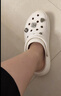 卡骆驰（CROCS）檀健次同款经典泡芙洞洞鞋百舒适男沙滩鞋女鞋休闲鞋|207521 月光灰-1NK（含智必星） 39 (240mm) 实拍图