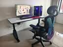 傲风A4Pro电竞桌实木电动升降电脑桌办公书桌子黑色1.2*0.6m 实拍图