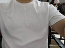 京东京造50支液氨抗皱男士t恤男短袖男款纯棉打底衫内搭春季衣服白色XL 实拍图