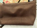 裘真【明星推荐】经典hobo包植鞣牛皮腋下通勤休闲饺子女包 咖啡色-小号 小包/大包 实拍图