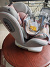 Heekin德国 儿童安全座椅汽车用0-4-12岁婴儿宝宝360度旋转ISOFIX硬接口 尊享粉(遮阳棚+上拉带+侧保护) 实拍图