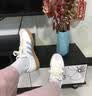 adidas「T头鞋」VL COURT 2.0复古休闲板鞋德训鞋阿迪达斯轻运动   汉玉白/蓝色/金色 (推荐女生买小半码)   37 实拍图