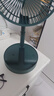 电风扇伸缩折叠小风扇宿舍家用静音充电型办公台式USB桌面宿舍大风力夏台面落地两用折叠电风扇 颜色随机 直插款无档位开关1个装 实拍图