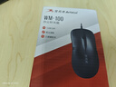 双飞燕（A4TECH）WM-100 大手 对称 有线鼠标 办公鼠标外设电脑鼠标 鼠标usb接口 台式电脑有线鼠标 黑色 有线 实拍图