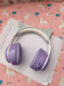 萌可儿无线蓝牙耳机儿童耳麦头戴式耳返耳机背书神器学生阅读专用学习诵读背诵跟读男女生送孩子生日礼物 渐变紫（蓝牙+耳返+插卡功能） 高保真耳返+高音质 实拍图