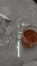 玻璃彩色把手杯品茗杯花茶套装茶杯防爆耐热小把杯100ml 随机4只（彩把） 实拍图