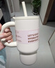 卡罗特保温杯大容量吸管杯女水杯子高颜值陶瓷内胆冰霸杯 810mL 实拍图