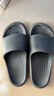 朴西香蕉船凉拖鞋女士浴室不易滑居家室内四季情侣拖鞋男 黑色 39-40 实拍图
