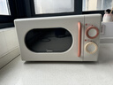 美的（Midea）小滋味系列微波炉变频家用小型奶油风百搭复古转盘式一级能效低频轻音20L预制菜加热（M2H1） 实拍图