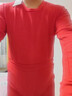 红豆内衣男7A抑菌升级纯棉大红本命年套装圆领薄款打底秋衣秋裤 实拍图