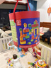 Hape(德国)儿童积木玩具桶装80粒进口山毛榉数字字母节日礼物E8402 实拍图