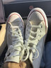匡威（Converse）All Star夏季经典帆布男女高帮休闲运动小白鞋101009 101009/白色 40 实拍图