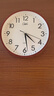 康巴丝（Compas）挂钟 创意简约钟表客厅石英钟表挂墙时钟 c2855 咖木色 26cm直径 实拍图
