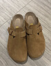 Devo软木鞋男女时尚包头鞋勃肯拖鞋新品休闲外穿拖鞋3624 黄棕反绒牛皮 42 （建议拍小一码） 实拍图