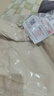 优衣库男装女装麻混纺松紧短裤休闲棉麻中裤/起居裤/可外穿477515 30 浅米色 4XL 实拍图