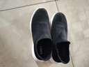 京东京造【Air 超轻】2026春夏季休闲运动鞋舒适懒人一脚蹬 黑色 实拍图