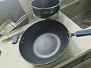 炊大皇炒锅不粘锅易洁少油烟平底炒菜锅煎锅32cm磁炉通用深蓝SL32CG 实拍图