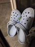 卡骆驰（CROCS）贝雅卡骆班儿童洞洞鞋沙滩鞋男女童包头拖鞋/207018/207019 矿物蓝-4JQ 35 (215mm) 实拍图