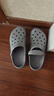 京东京造【抗菌洞洞鞋】凉鞋旅行沙滩两穿eva防臭凉拖鞋男士水泥灰40-41 实拍图