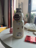 杯具熊（BEDDYBEAR）开口笑双饮盖儿童保温杯带吸管水杯316钢大容量保温壶600ML棕萌熊 实拍图