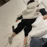左西童装男童裤子秋儿童反光条卫裤2026新款中大童运动裤 黑色 120 实拍图