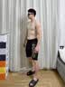 阿瑞娜（arena）泳镜高清防雾游泳镜男女士通用舒适专业大框平光防水游泳眼镜 【进口】非镀膜340黑色 实拍图