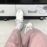 adidas「T头鞋」VL COURT 2.0复古休闲板鞋德训鞋阿迪达斯轻运动   汉玉白/蓝色/金色 (推荐女生买小半码)   37 实拍图