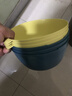 双层塑料洗菜盆沥水篮子厨房神器多功能客厅家用水果盘洗水果菜篮 青黄色 3个 实拍图