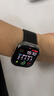 Apple/苹果 Watch S11 智能手表GPS款46毫米亮黑色铝金属表壳黑色运动型表带M/L MEVH4CH/B 实拍图