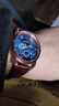 沃凯全自动机芯械男士手表高档日历石英表男款潮流时尚手表男名表 时尚款蓝面 实拍图